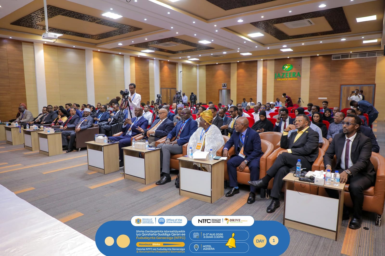 Participants seated during the trade facilitation workshop