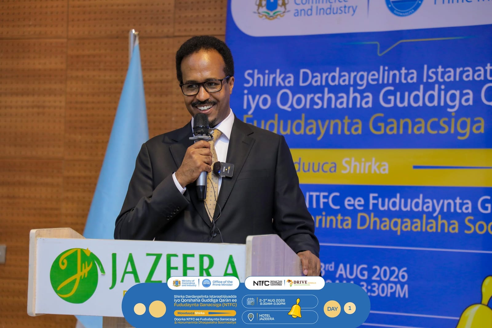 A speaker addresses the workshop from the lectern
